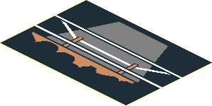 Sticker  2.2 x  3.2 with Boxing Ring Poster