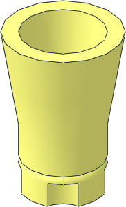 ~Plant Tree Palm Trunk with Technic Axlehole (Obsolete)