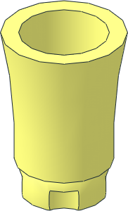 Plant Tree Palm Trunk with Axlehole with  4 Teeth