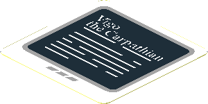 Sticker  1.8 x  1.8 with White Text on Black Computer Screen