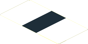 Sticker  1.9 x  3.8 with Black Stripe on White Background