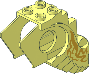 ~Animal Dragon Body Back with Metallic Gold Oriental Pattern