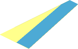 Sticker  3.4 x  1.4 with Dark Azure Volkswagen Right Front Window Pillar