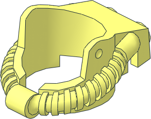 Minifig Fire Helmet Breathing Hose