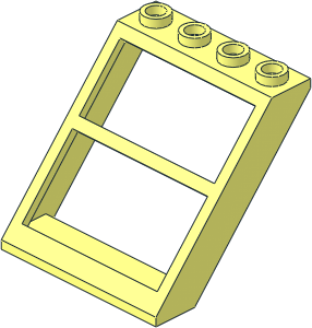 ~Window  4 x  4 x  3 Roof with Centre Bar