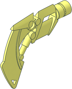 Technic Bionicle Weapon Shield Blade with Axlehole