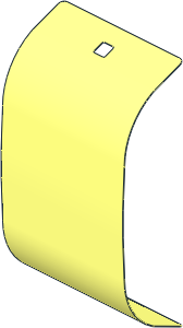 Sheet Plastic 11 x 25 Rectangle Sail Shape (Formed)