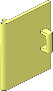 Container Cupboard  4 x  4 x  4 Door with Handle