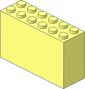 Brick  2 x  6 x  3