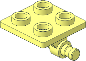 ~Plate  2 x  2 with 2 Stub Axles