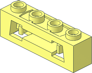 Brick  1 x  4 Disk Shooter