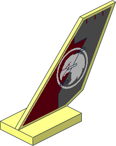 Tail Shuttle  2 x  6 x  4 with Eagle Head Sticker on Two Sides