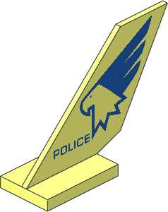 Tail Shuttle  2 x  6 x  4 with Eagle and "POLICE" Pattern