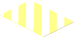 Sticker  1.1 x  1.6 with White Diagonal Stripes Left Up