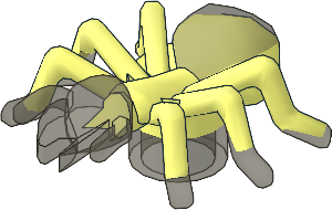 Animal Ant with Marbled Trans Brown Pattern