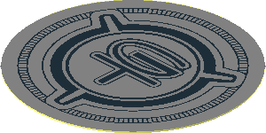 Sticker  1.9 x  1.9 Round with Gas Cap and Classic "GT" Emblem