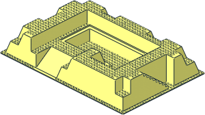 Baseplate 32 x 48 Raised with Ramp, Pit and Stairs