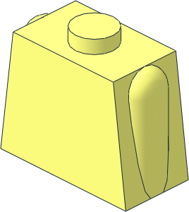 Minifig Torso with Integral Arms