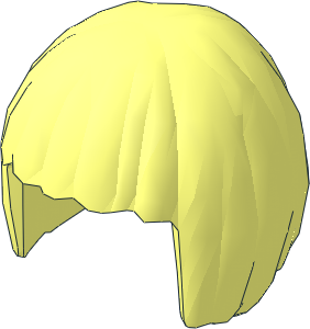 Minifig Hair Short Bob Cut
