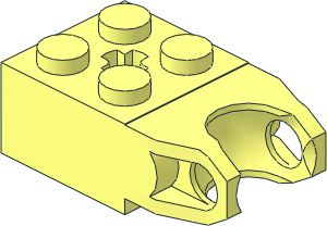 Brick  2 x  2 with Ball Socket Type 2 and Axlehole