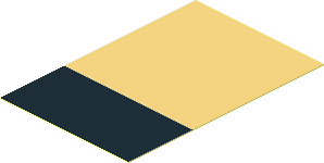 Sticker  2.9 x  1.9 with Black and Chrome Gold Rectangles