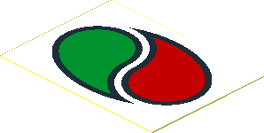 Sticker  1.1 x  1.5 with Octan Logo on White