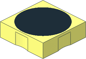 Duplo Tile  2 x  2 with Black Disc Pattern