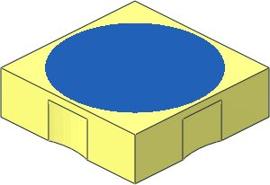 Duplo Tile  2 x  2 with Blue Disc Pattern