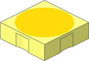 Duplo Tile  2 x  2 with Yellow Disc Pattern