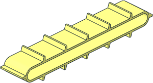 Conveyor Belt Rubber Cleated