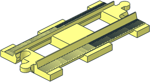 Duplo Train Track Straight  4 x  8