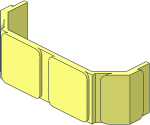 Windscreen  2 x  6 x  2 Vertical Glass