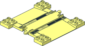 Duplo Train Track Level Crossing