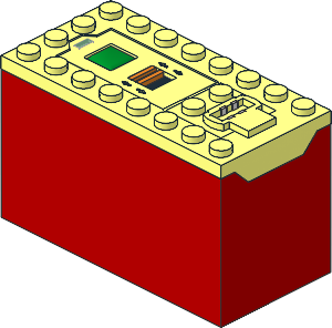 Electric Power Functions AAA Battery Box, Red Bottom (Needs Work)
