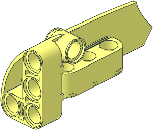 Technic Panel Fairing Smooth #4 (Medium) with EV3 Sticker #4