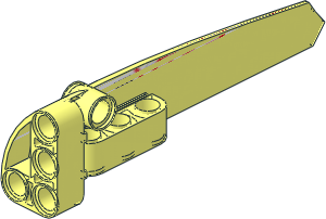 Technic Panel Fairing Smooth #6 (Long) with EV3 Sticker #10