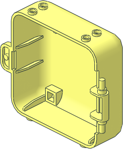 Container Box  3 x  8 x  6.667 - Front