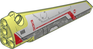Technic Panel Fairing Smooth #5 (Long) with EV3 Sticker #14