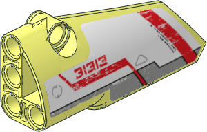 Technic Panel Fairing Smooth #3 (Medium) with EV3 Sticker #6