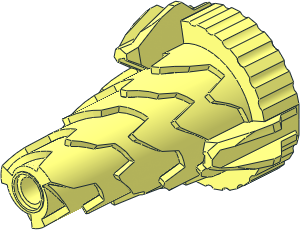 Cone  4 x  4 x  6 Jagged with Inner Gear 24 Teeth