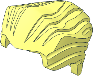 Minifig Hair Backslick