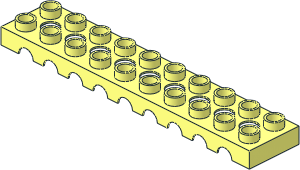 ~Duplo Brick  2 x 10 with Holes Top