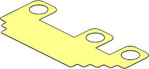 Minifig Skirt  1.5L Fringed with Stepped Edge