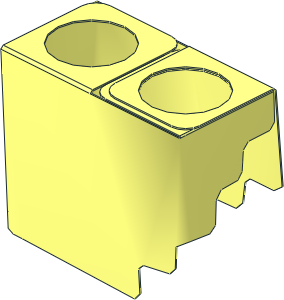 Minifig Skirt  1.5L Fringed with Stepped Edge (Formed)