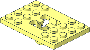 Technic Plate  4 x  6 with 4 Position Gear Shift Gate