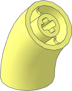 Brick Round  2 x  2 Curved 45 Degrees