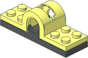 Electric Technic Pole Reverser with Dark Grey Bottom - Body