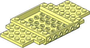 Car Base  6 x 12 with 6 Studs on Each Side
