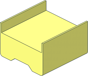 ~Boat Section Middle  6 x  8 x  3.333 Hull