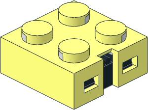 Electric Brick  2 x  2 x  0.667 with Closed Bottom